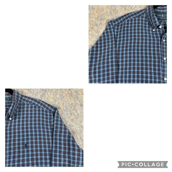 Polo Ralph Lauren Mens Linen Blend Plaid Button Down Classic Shirt Sz XXL - Picture 7 of 16